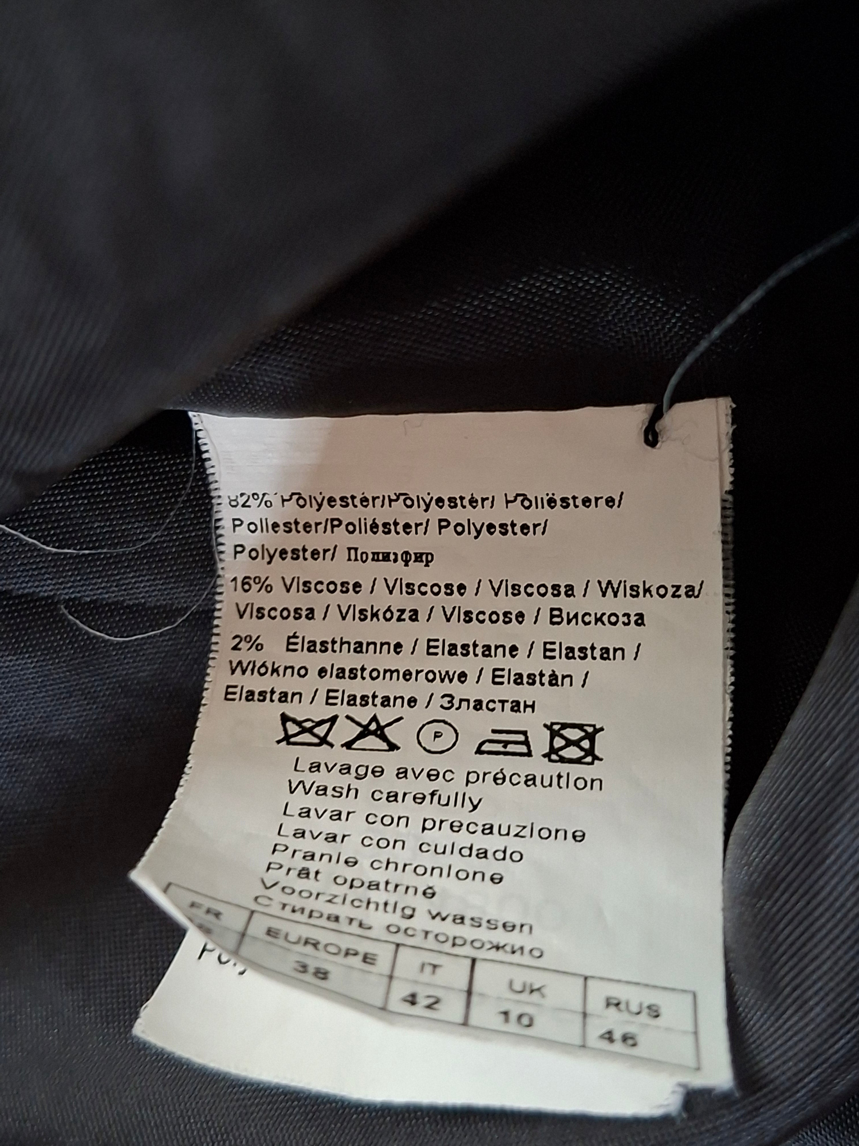 Veste courte Camaïeu noire col montant taille 38