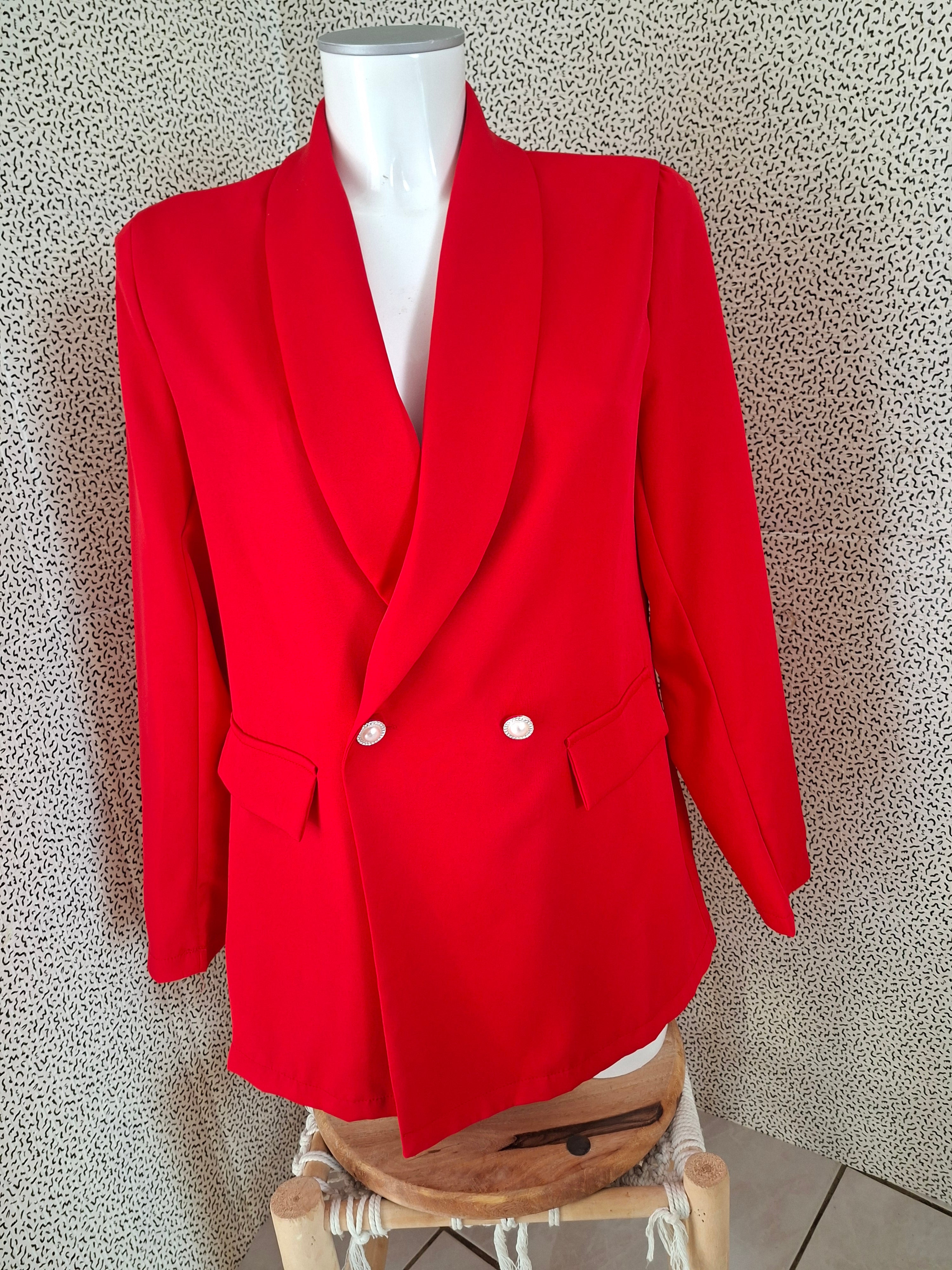 Blazer SHEIN rouge femme taille M 38