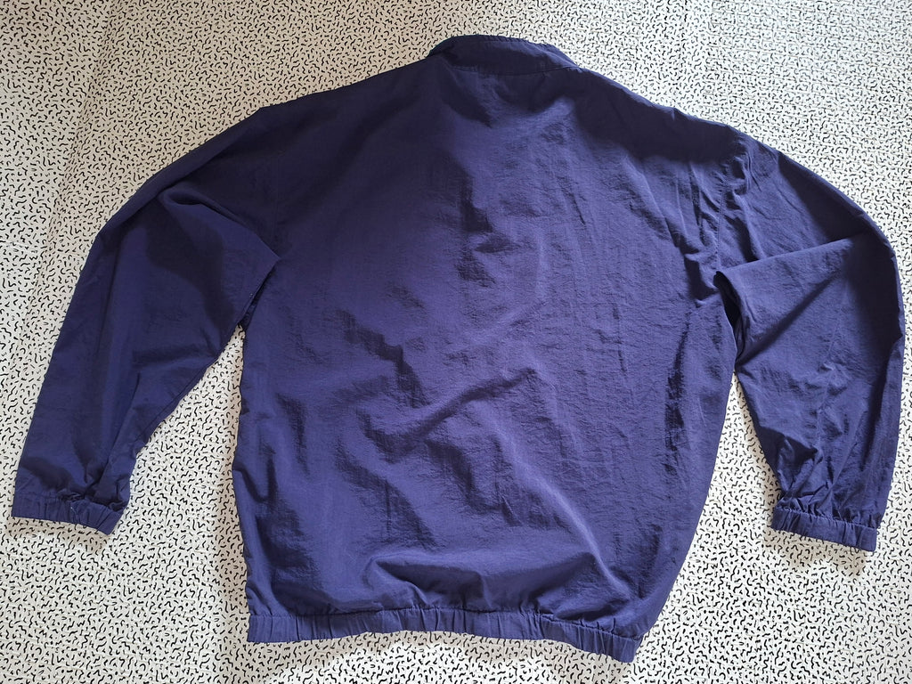 Eddie Bauer coupe-vent vintage homme M bleu marine turquoise – Outdoor 90s