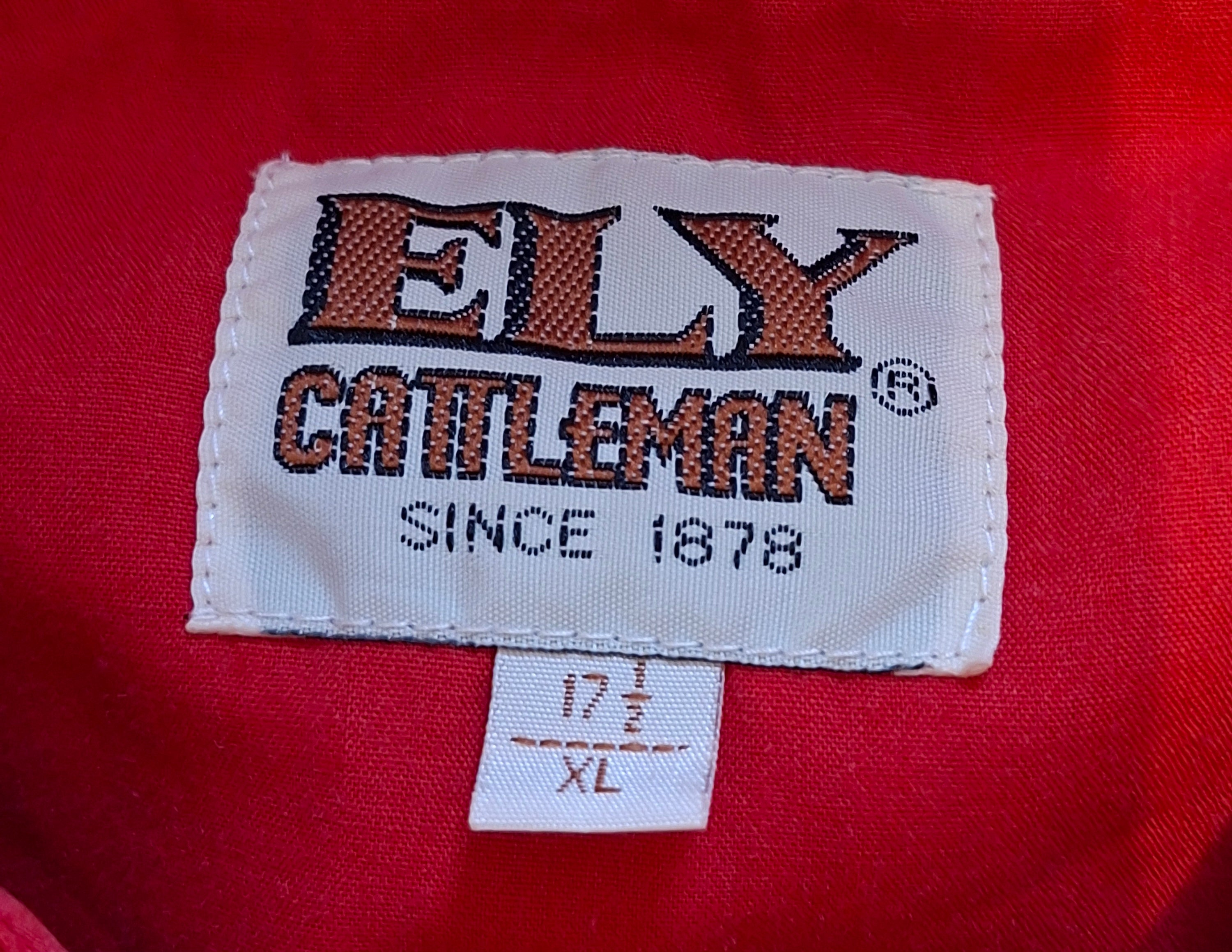 Chemise western homme ELY Cattleman XL rouge – Country Cowboy