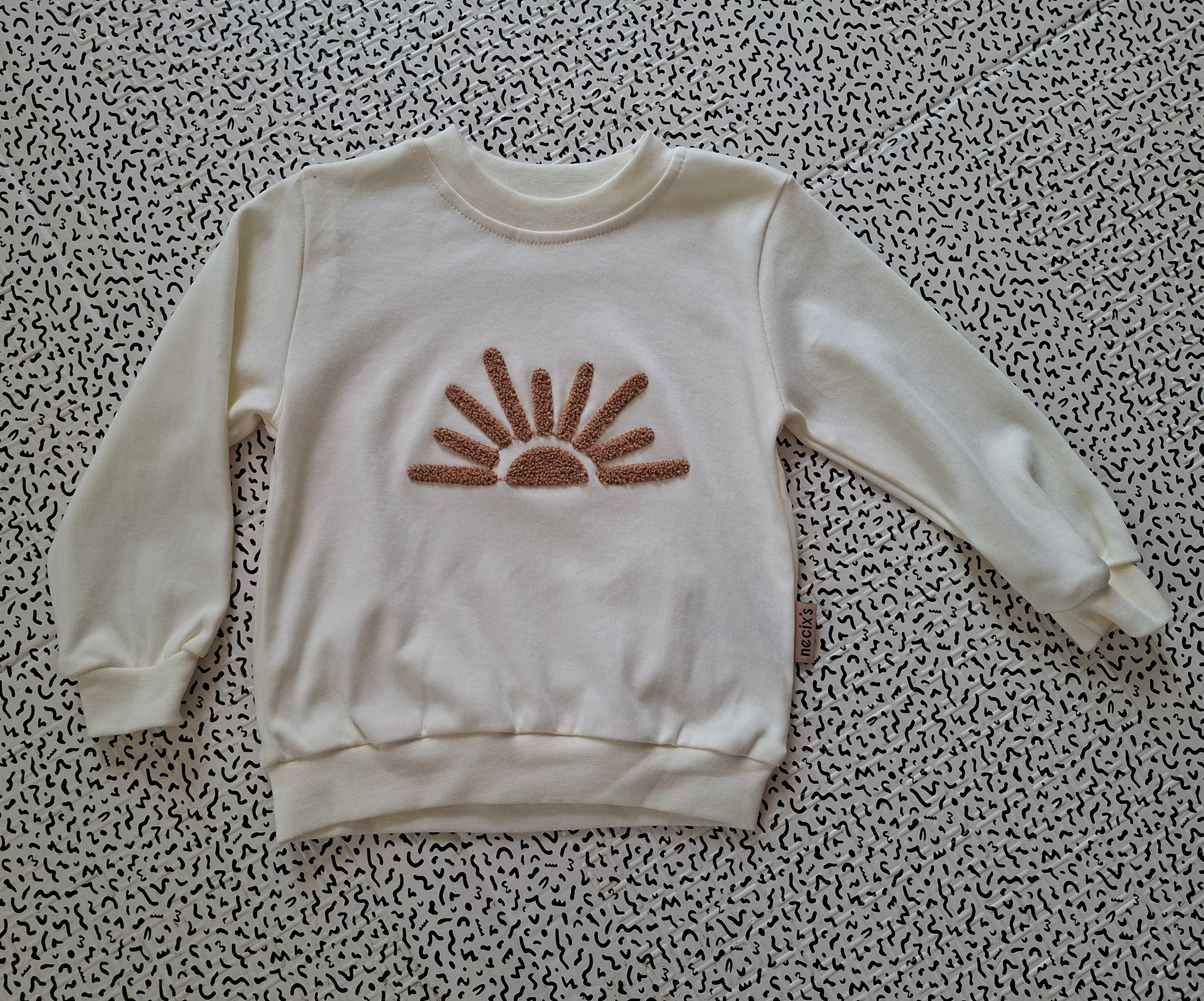 NEUF 12-18m - Petit Sweat Soleil Necix's 100% Coton - Petit Prix