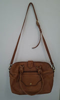 Sac bandoulière cuir de buffle cognac Les Fées de Bengale - très bon état - seconde main