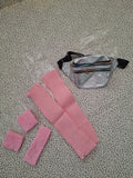 Lot accessoires rose + sac banane holographique – Neuf