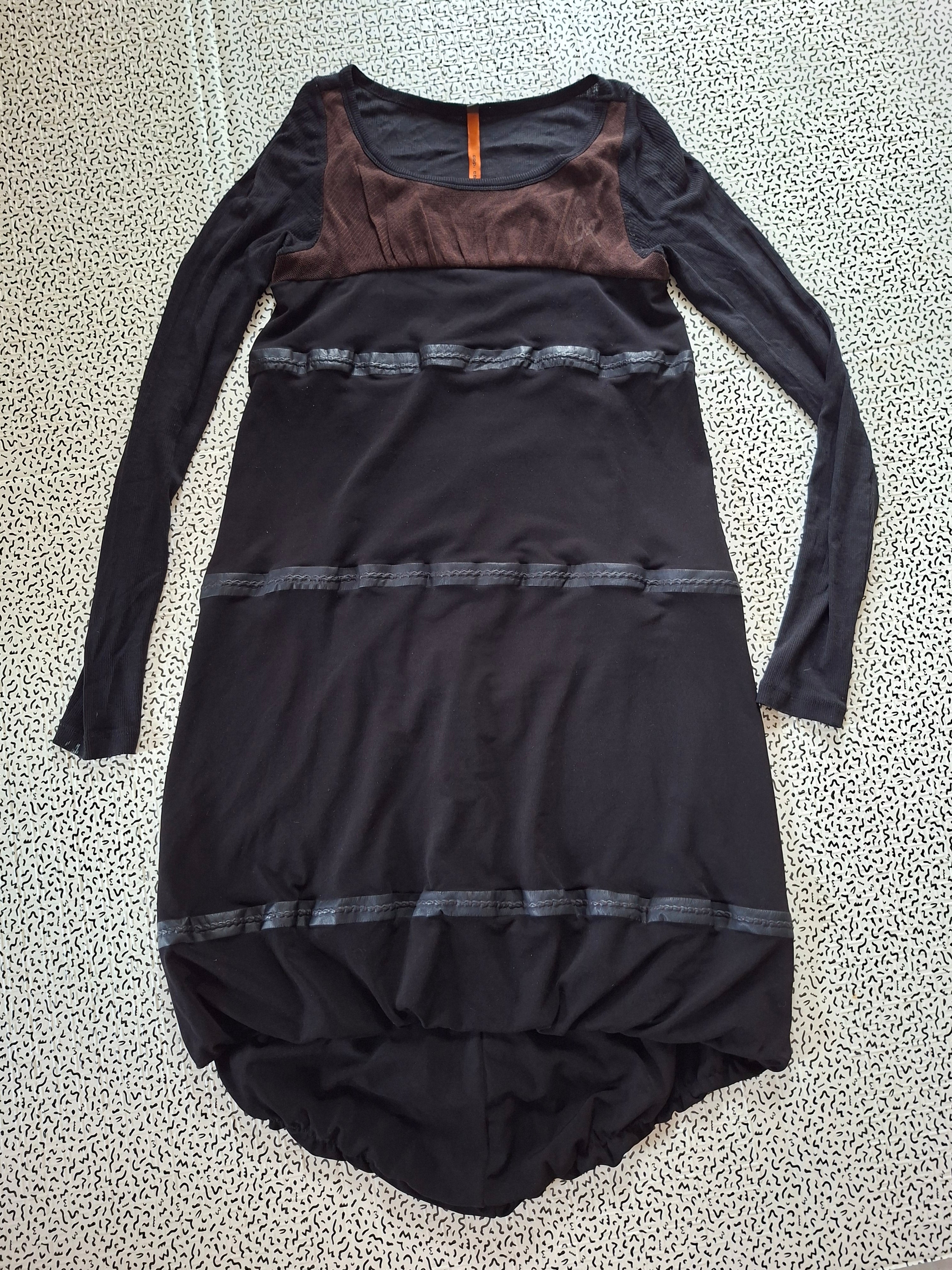 Robe Cop. Copine asymétrique noire – Taille 1 – 34 / petit 36