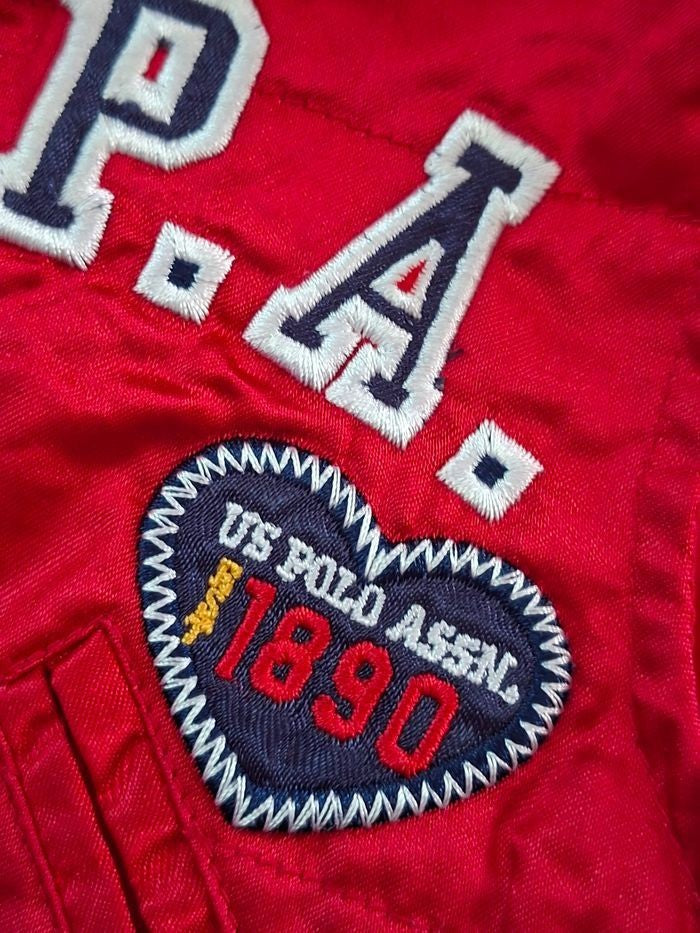 Gilet matelassé bébé U.S. Polo Assn. rouge – 6/9 mois – Sans manches