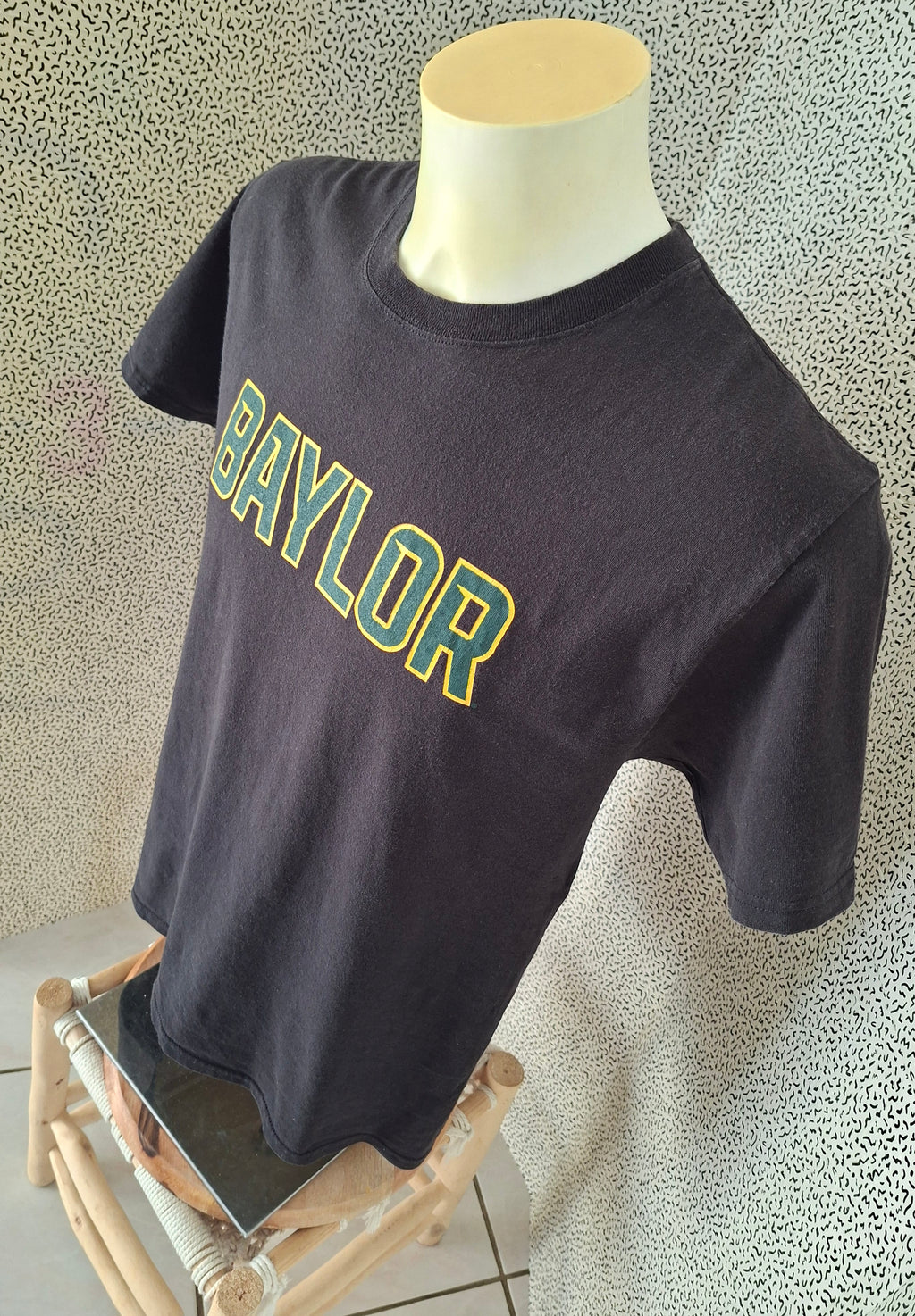 T-shirt Champion Baylor homme M noir college USA universitaire